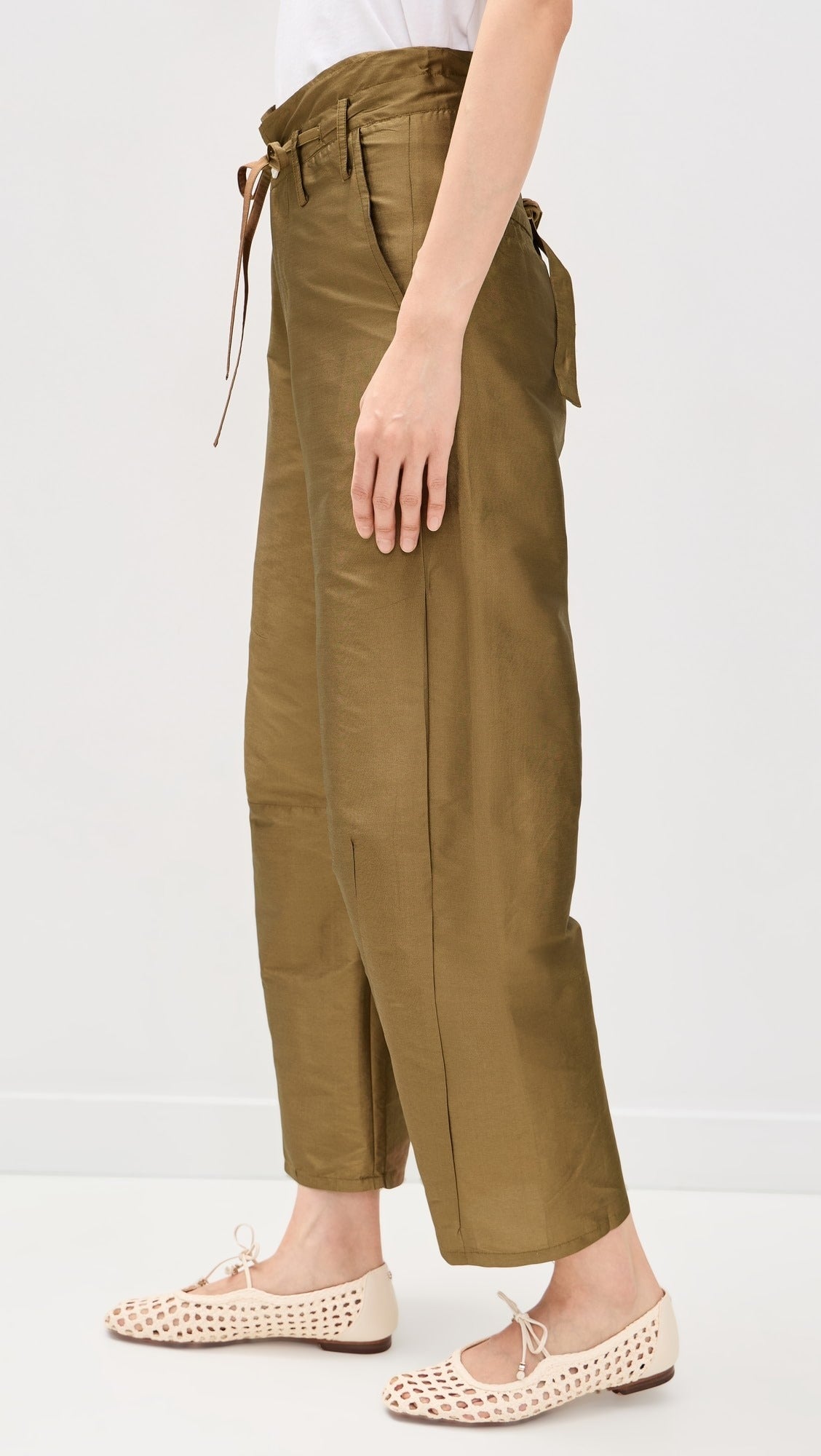 Techno Taffeta Barrel Pants