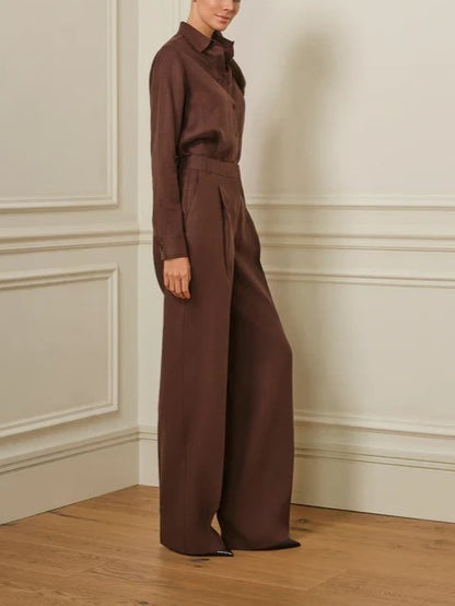Tailored Linen Two-Piece Set