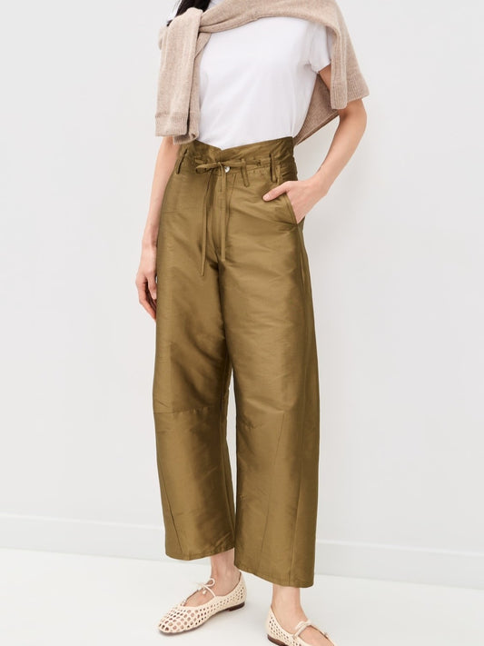 Techno Taffeta Barrel Pants