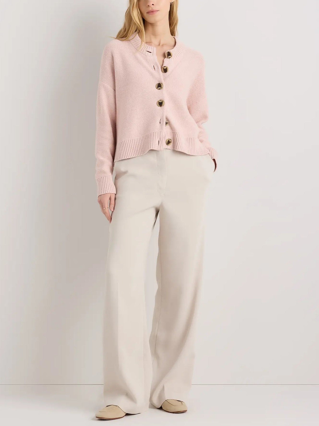 100% Organic Cotton Cropped Cardigan