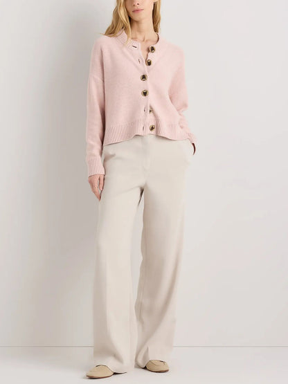 100% Organic Cotton Cropped Cardigan