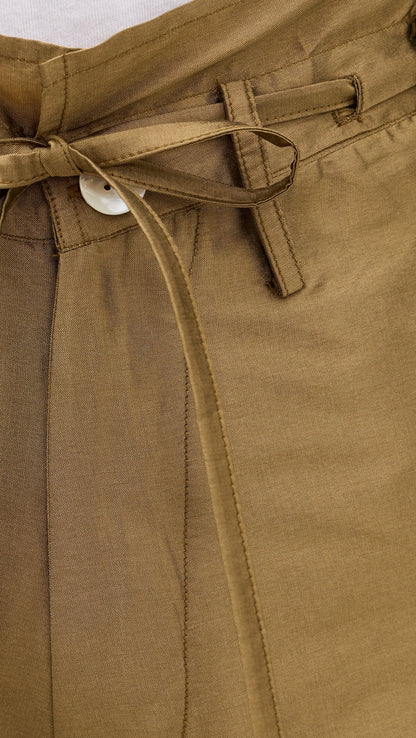 Techno Taffeta Barrel Pants