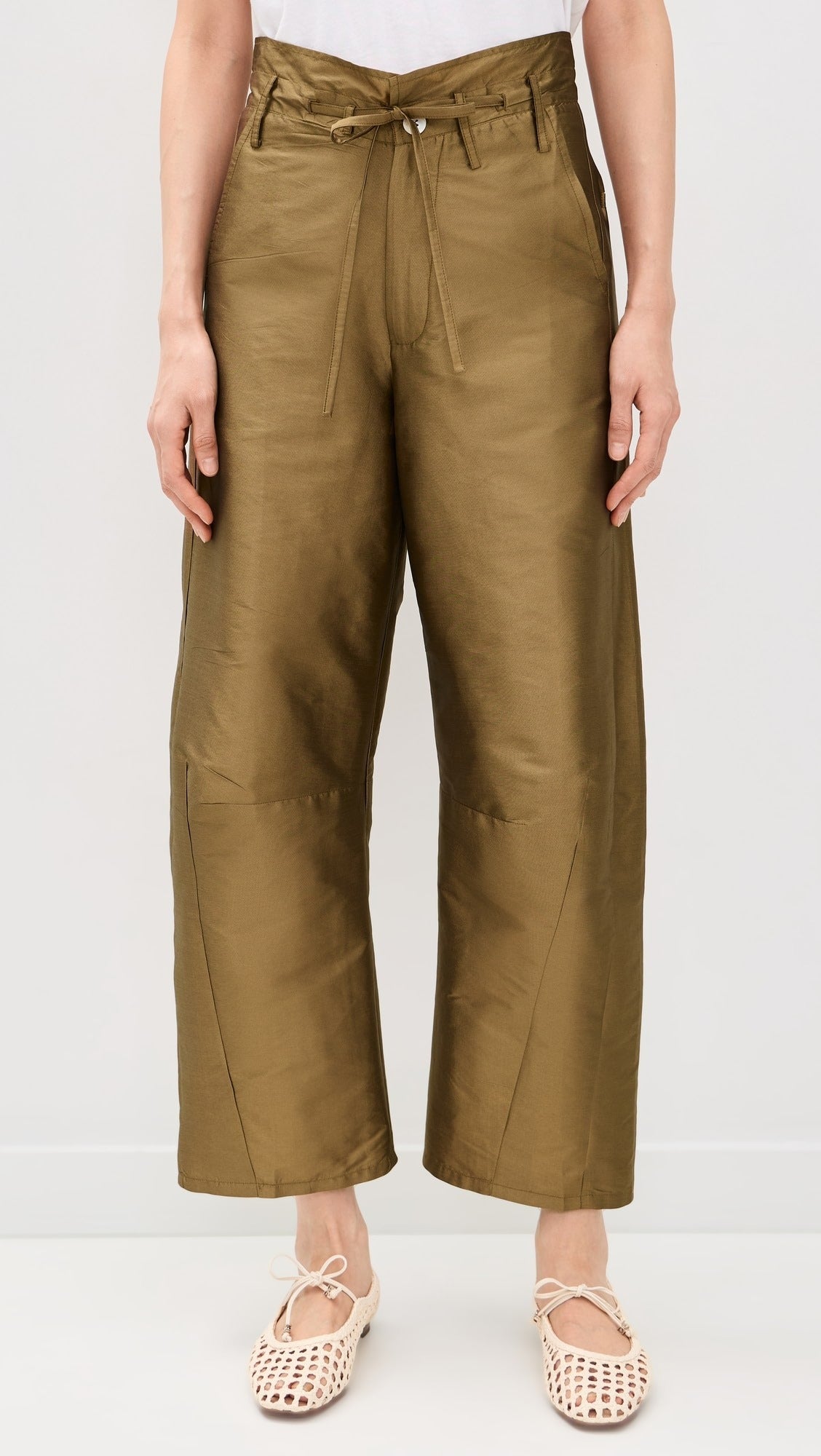 Techno Taffeta Barrel Pants