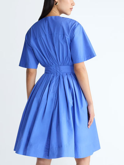 Devil Wears Prada Scoop Collection Women's and Women's Plus Cotton Tie-Waist Midi Dress