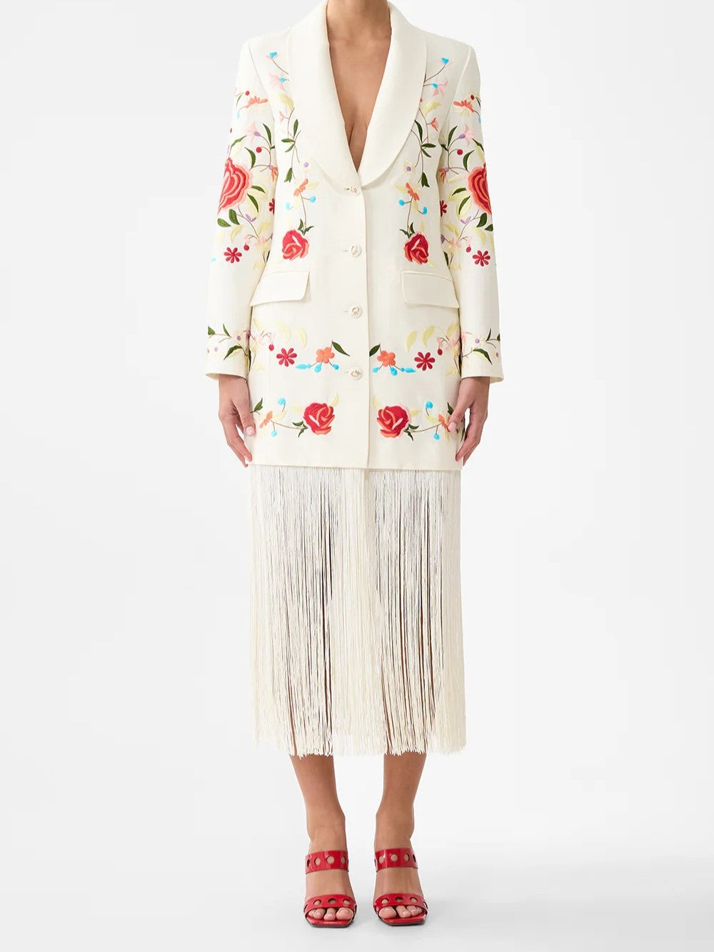 Blazer With Fringing