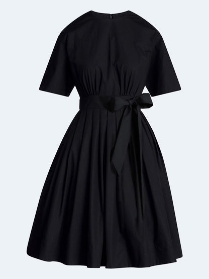 Devil Wears Prada Scoop Collection Women's and Women's Plus Cotton Tie-Waist Midi Dress
