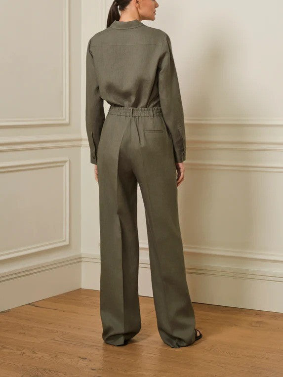 Tailored Linen Two-Piece Set