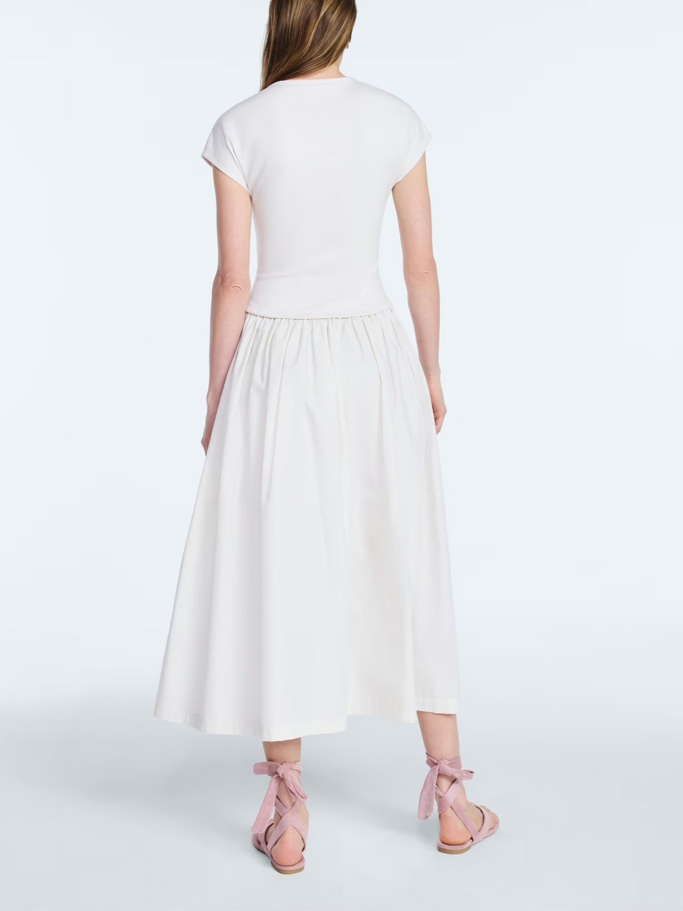 Scoop Women’s Maxi Dress with Short Dolman Sleeves