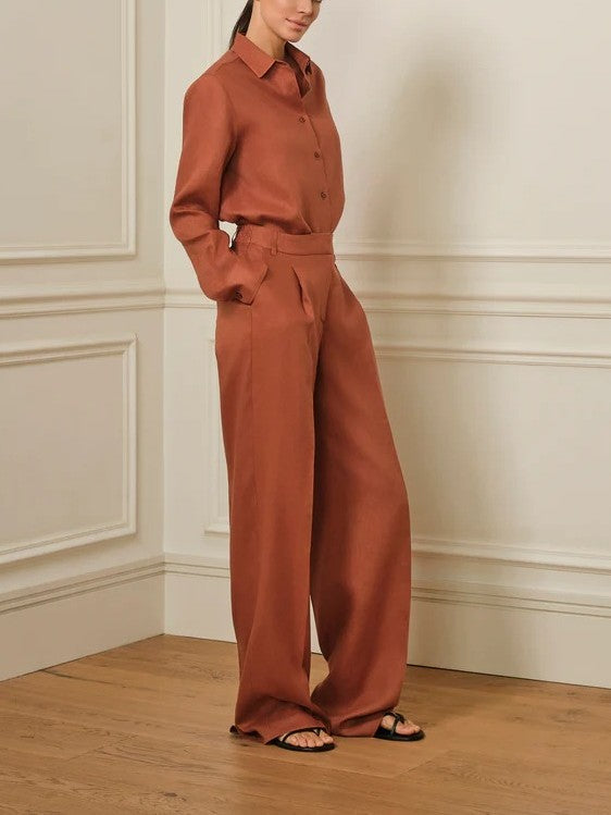 Tailored Linen Two-Piece Set