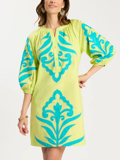 Sarah Applique Dress