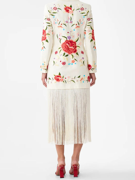 Blazer With Fringing