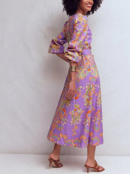 Florence Linen Blend Dress