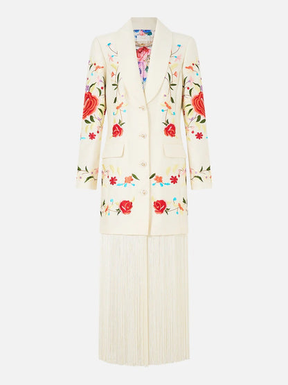 Blazer With Fringing