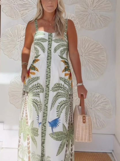 The Alaya Tropical Print Midi