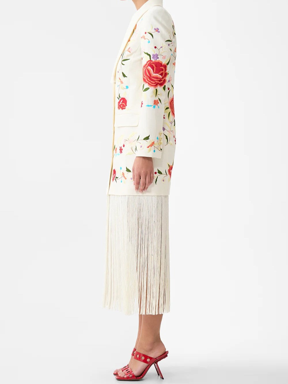 Blazer With Fringing