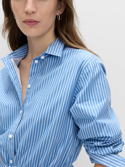 Striped Drawstring Shirt