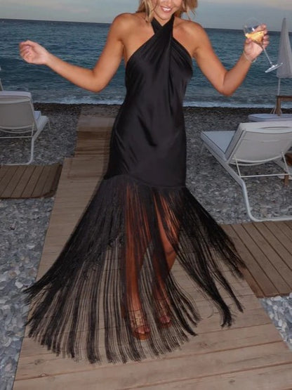Jasmine Fringe Maxi Dress