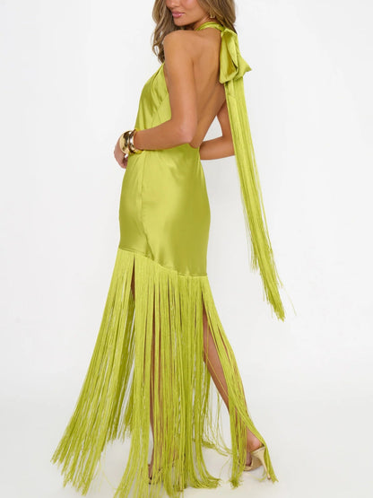 Jasmine Fringe Maxi Dress