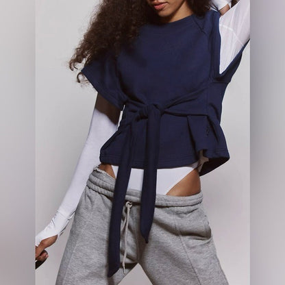 Timeless Navy Tie Top