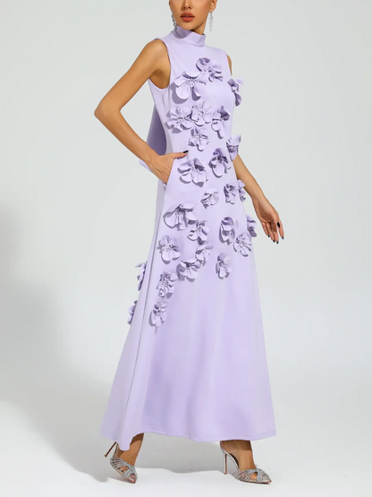 Annona Flower Embellished Dress
