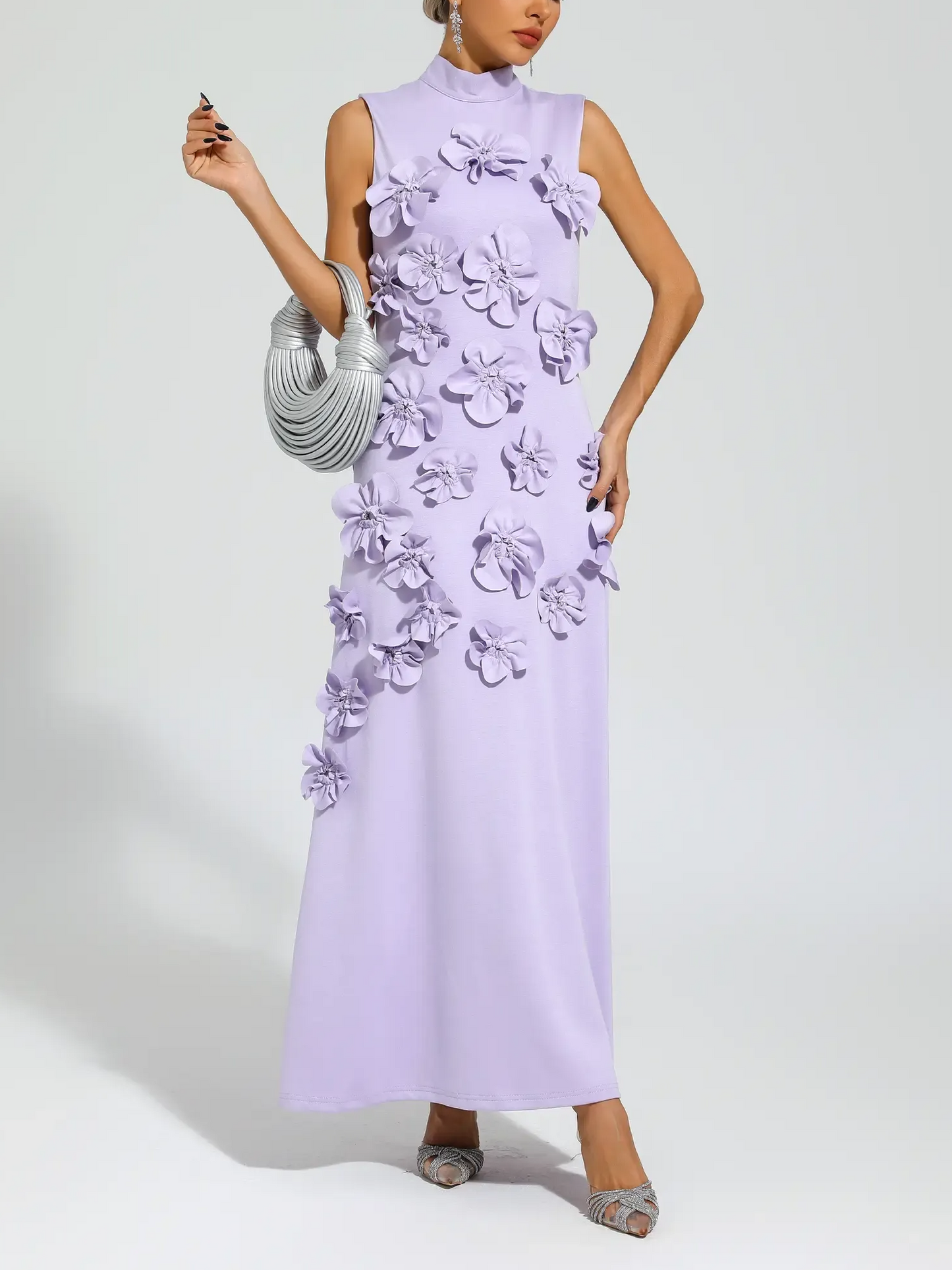 Annona Flower Embellished Dress