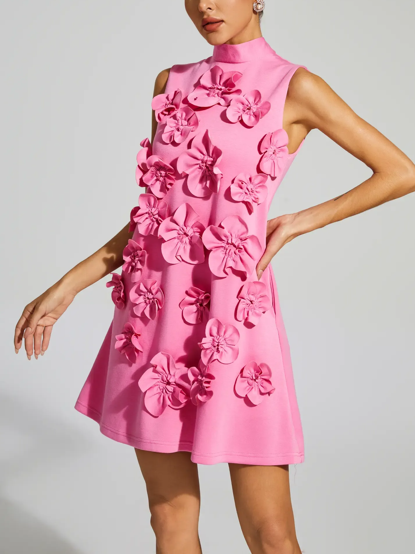 Annona Flower Embellished Dress