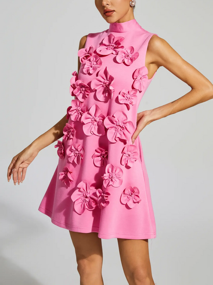 Annona Flower Embellished Dress