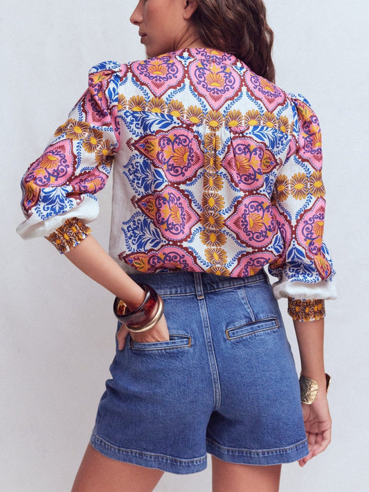 Alicia Linen Top