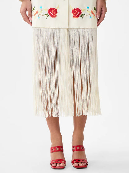 Blazer With Fringing