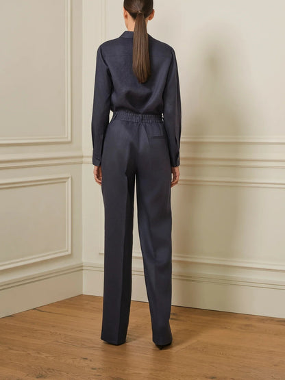 Tailored Linen Two-Piece Set