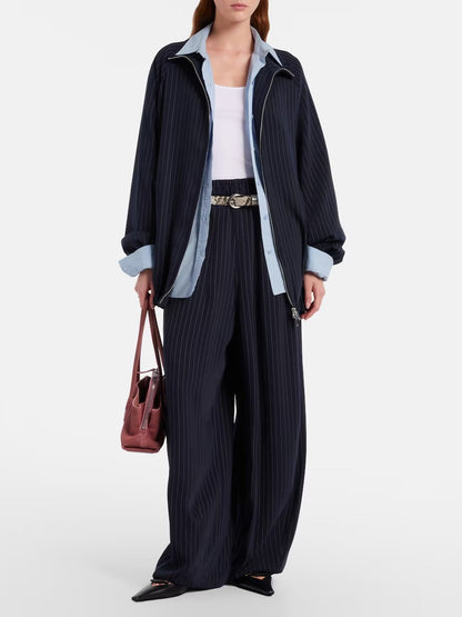 Baxter pinstripe oversized jacket