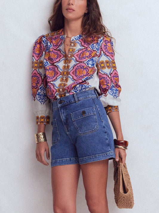 Alicia Linen Top