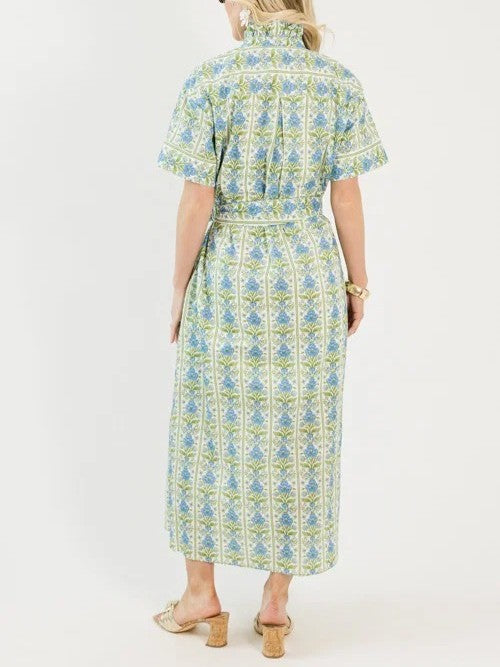 Elaine Floral Maxi, Blue