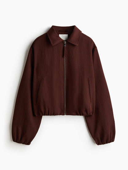 Oversized Bubble-Hem Jacket