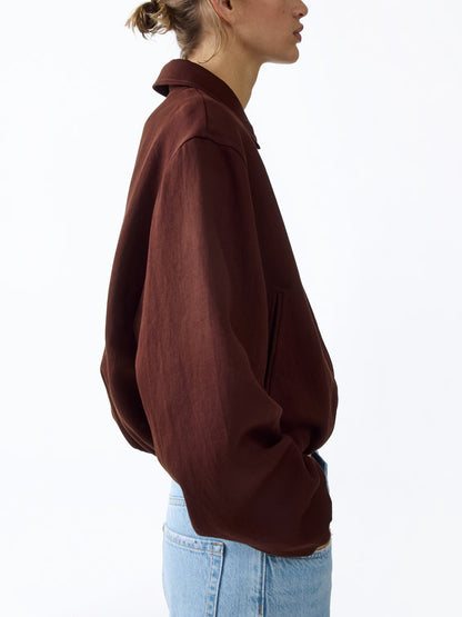 Oversized Bubble-Hem Jacket