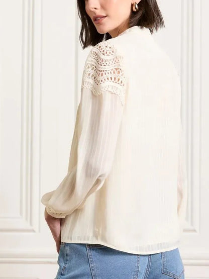 Gallery Lena Lace Detail Blouse