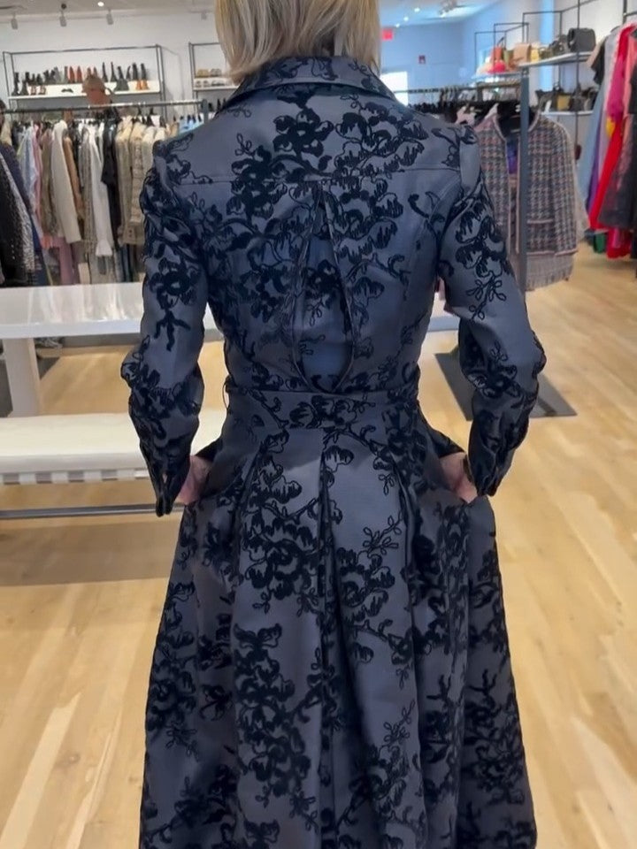 Charcoal Floral Dress