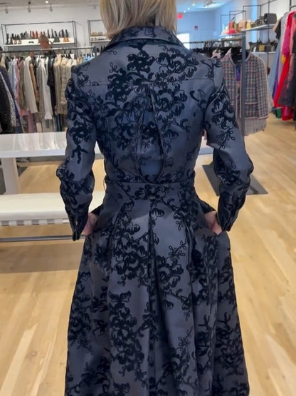 Charcoal Floral Dress