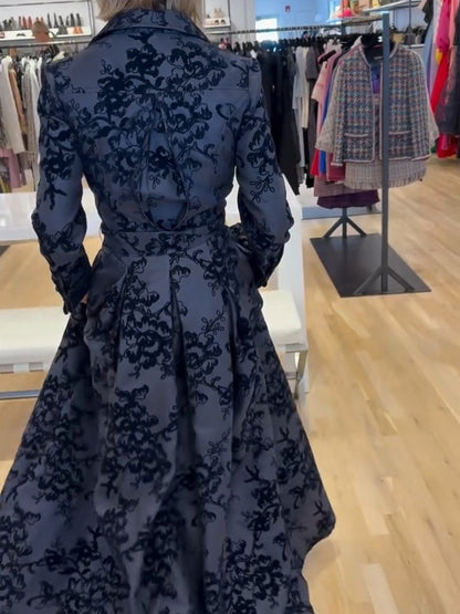 Charcoal Floral Dress